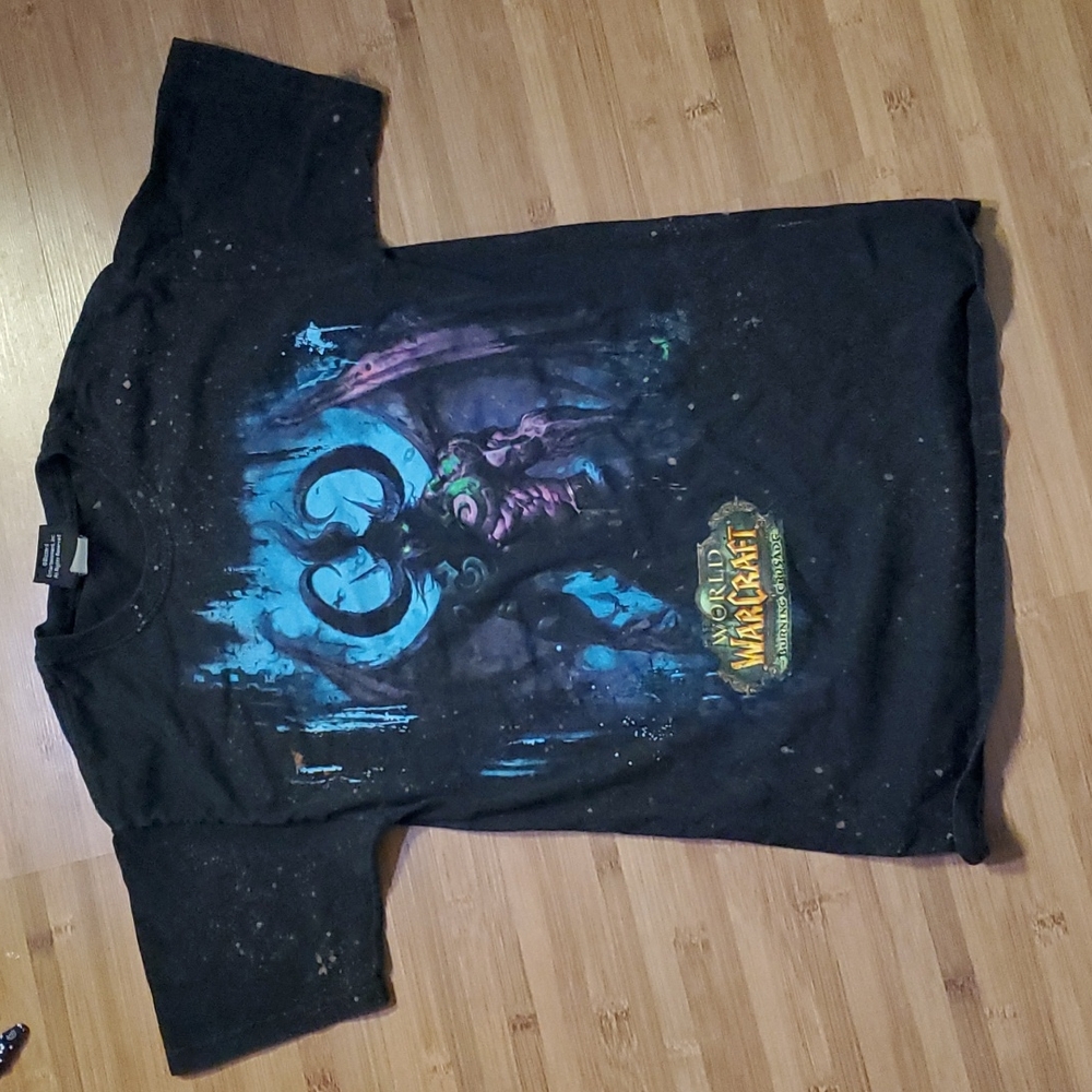 Y2k world of warcraft tee sz small